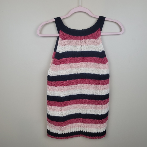 J. Crew Stripe Knit Tank Top size M - Picture 7 of 7